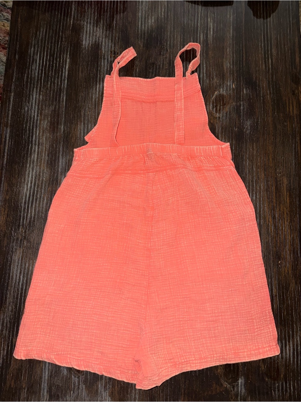 Zenana Outfitters Coral Gauze Tie-Shoulder Romper NWOT - Picture 2 of 9